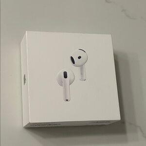 NWT Sealed Apple AirPods 4 with Active Noise Cancellation - White
